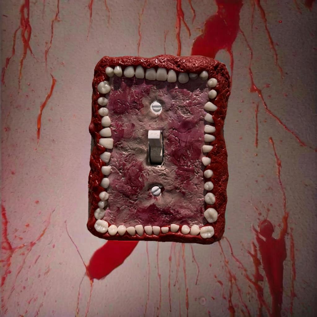  Simulated Teeth-Light Switch Cover image 0