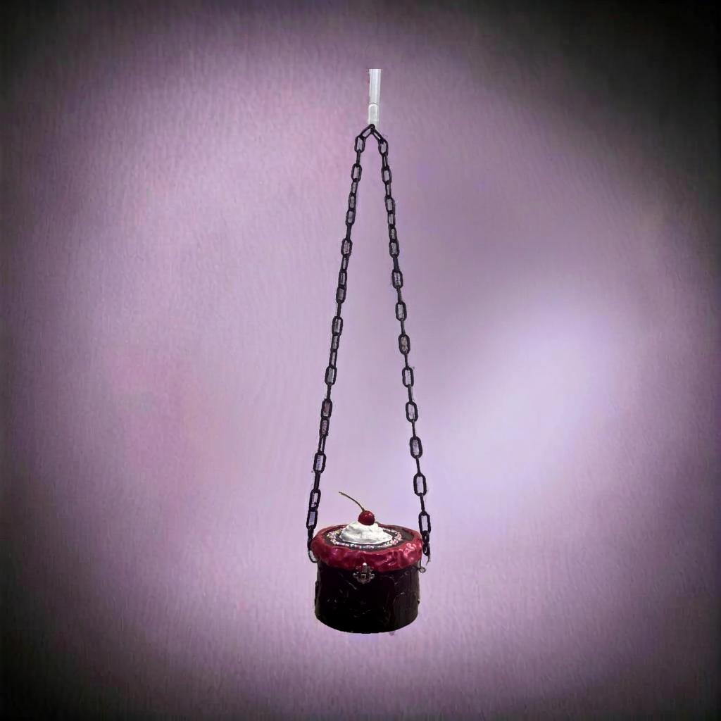 Gothic Black Cherry-Fake Cake Purse image 3