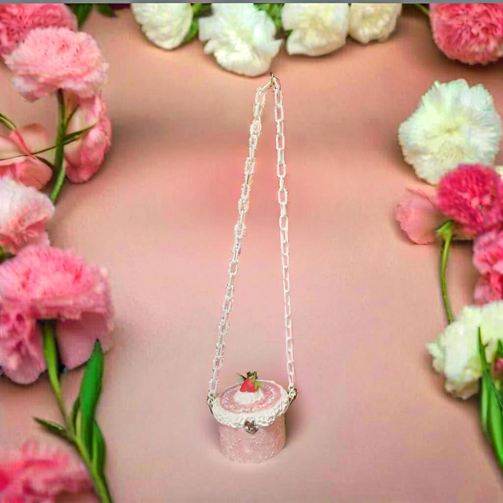Chandelier Strawberry Shortcake-Fake Cake Purse image 4