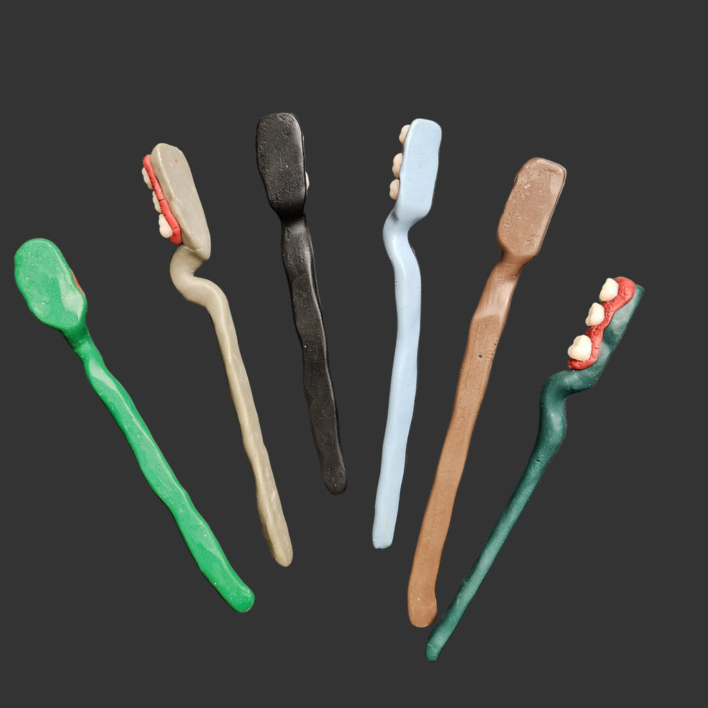 Teeth Brushes-Insane Toothbrush Sculptures