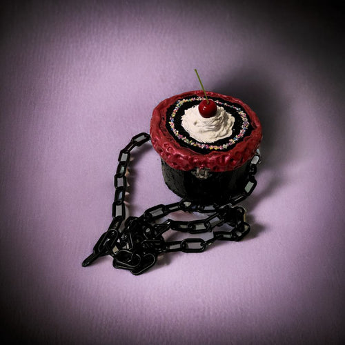 Gothic Black Cherry-Fake Cake Purse image 0