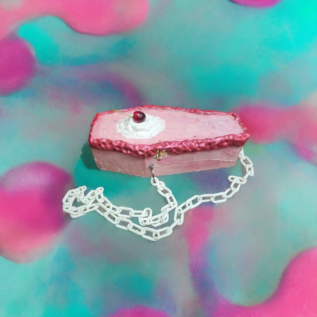 Cotton Candy Coffin-Fake Cake Purse image 0