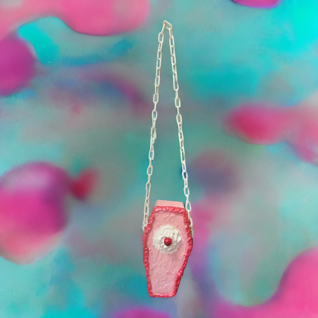 Cotton Candy Coffin-Fake Cake Purse image 3