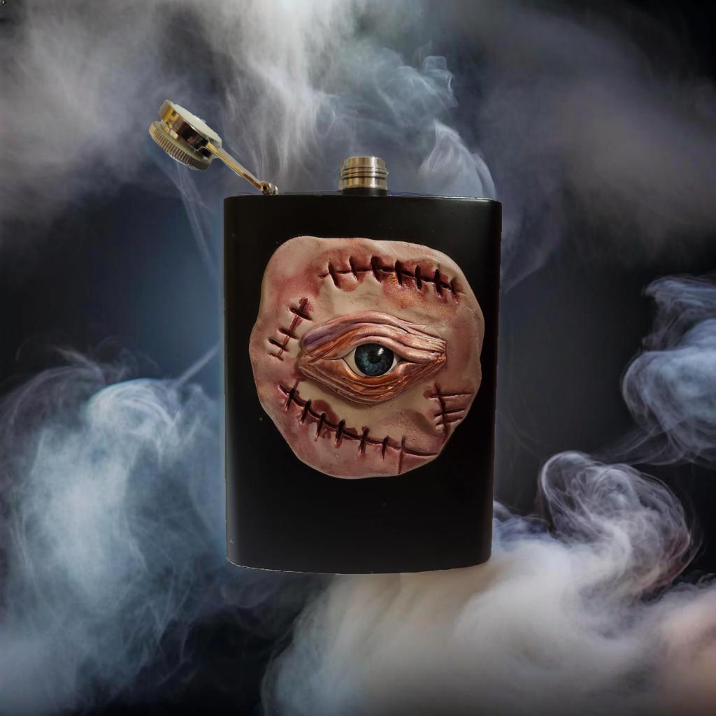 Simulated Human Skin- Stainless Steel Flask image 1